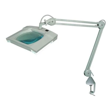 LED Настолна лампа с лупа и щипка LED/5W/230V