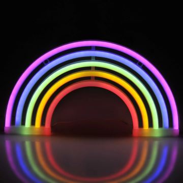 LED Неонова декорация за стена RAINBOW LED/3W/3xAA многоцветен