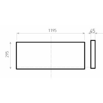 LED Панел за повърхностен монтаж ILLY LED/46W/230V