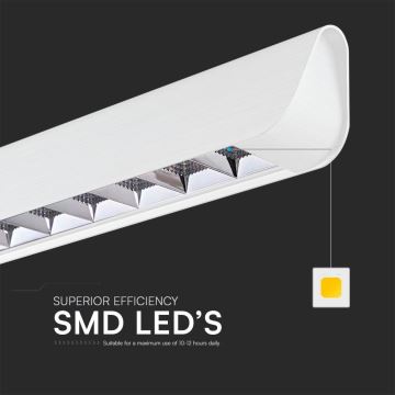 LED Пендел LED/36W/230V 3000/4000/6400K бял