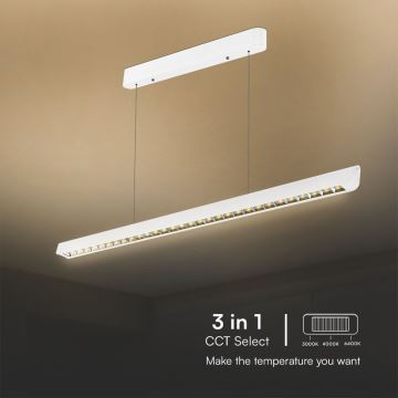 LED Пендел LED/36W/230V 3000/4000/6400K бял