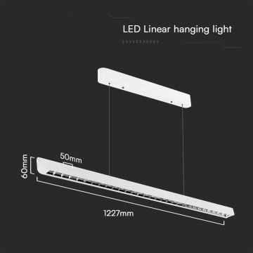 LED Пендел LED/36W/230V 3000/4000/6400K бял