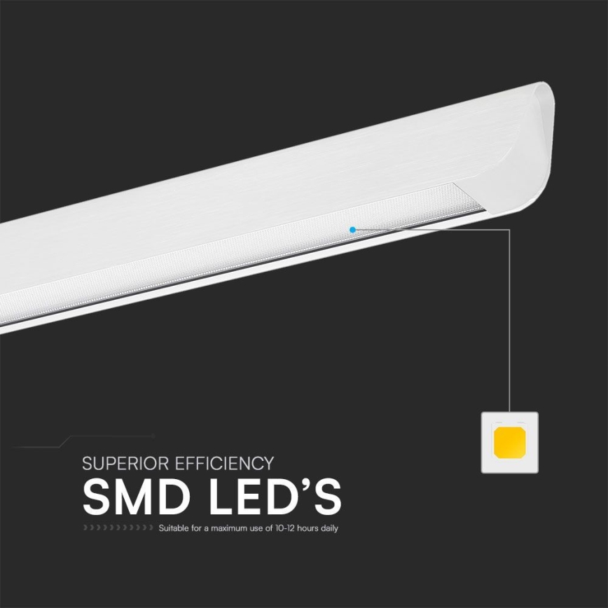 LED Пендел LED/36W/230V 3000/4000/6400K бял