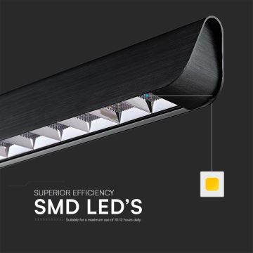 LED Пендел LED/36W/230V 3000/4000/6400K черен