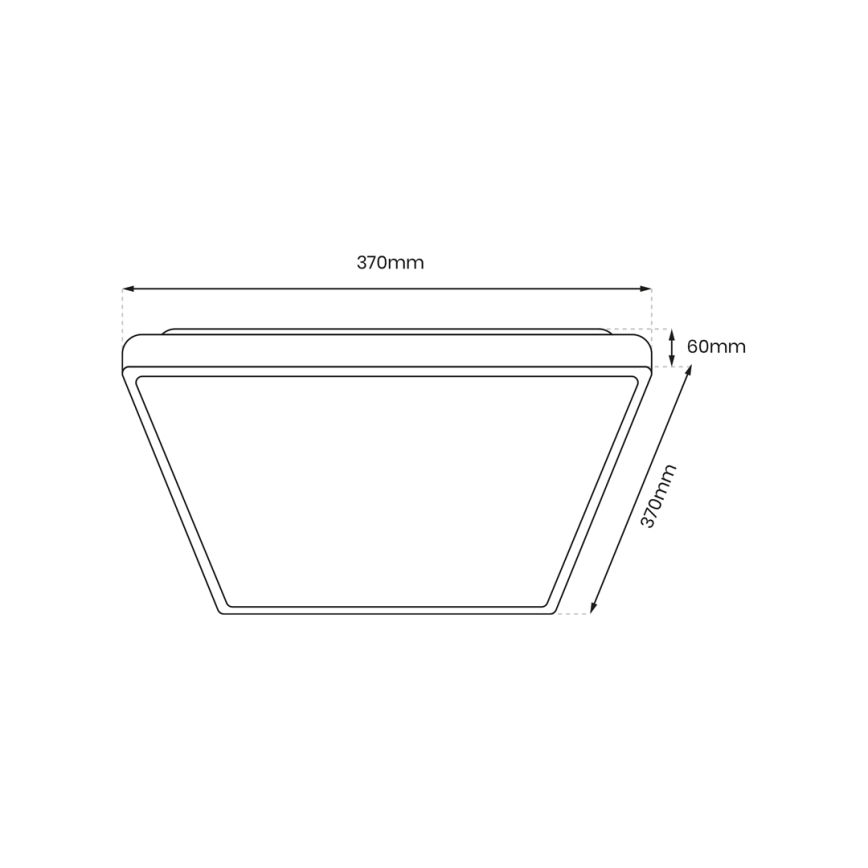 LED Плафон FABIO LED/23W/230V бял