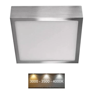 LED Плафон NEXXO LED/12,5W/230V 3000/3500/4000K 17x17 см хром