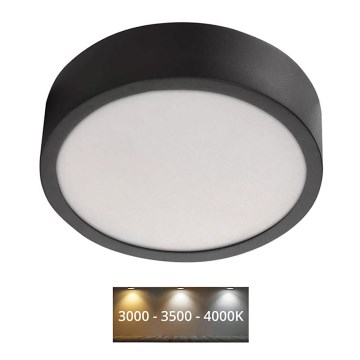 LED Плафон NEXXO LED/12,5W/230V 3000/3500/4000K Ø 17 см черен