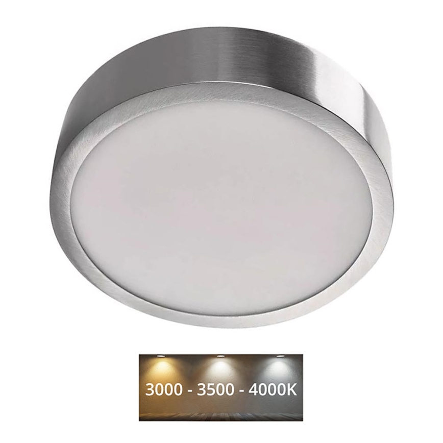 LED Плафон NEXXO LED/12,5W/230V 3000/3500/4000K Ø 17 см хром