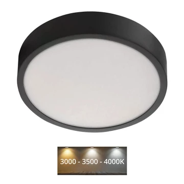 LED Плафон NEXXO LED/21W/230V 3000/3500/4000K Ø 22,5 см черен