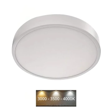 LED Плафон NEXXO LED/28,5W/230V 3000/3500/4000K Ø 30 см бял