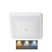 LED Плафон със сензор SAMSUNG CHIP LED/12W/230V 3000/4000/6000K бял