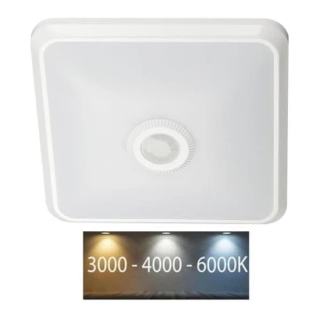 LED Плафон със сензор SAMSUNG CHIP LED/12W/230V 3000/4000/6000K бял
