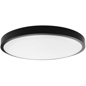 LED Плафон за баня LED/18W/230V IP44 4000K Ø 25 см черен