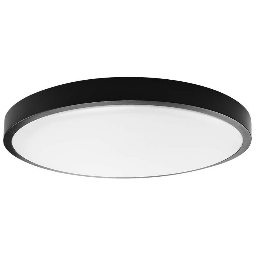 LED Плафон за баня LED/18W/230V IP44 4000K Ø 25 см черен