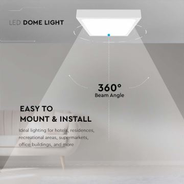 LED Плафон за баня LED/24W/230V 6500K IP44 бял