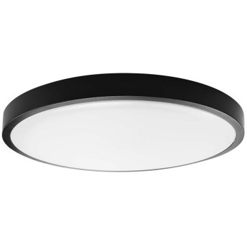 LED Плафон за баня LED/24W/230V IP44 4000K Ø 29 см черен