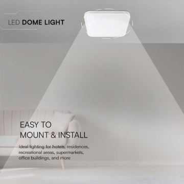 LED Плафон за баня LED/48W/230V 6500K IP44 бял