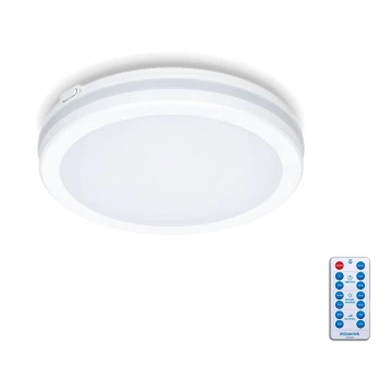 LED Плафон за баня със сензор LED/12W/230V 3000/4000/6500K IP65 Ø 20 см бял + дистанционно управление