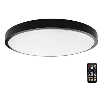 LED Плафон за баня със сензор LED/18W/230V 4000K IP44 черен + дистанционно управление