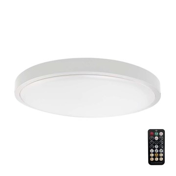 LED Плафон за баня със сензор SAMSUNG CHIP LED/18W/230V IP44 3000K Ø 29 см бял + дистанционно управление