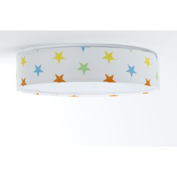 LED Детска плафониера GALAXY KIDS LED/24W/230V звезди цветен