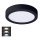 LED Плафониера LED/12W/230V 3000/4000/6000K черен кръгъл