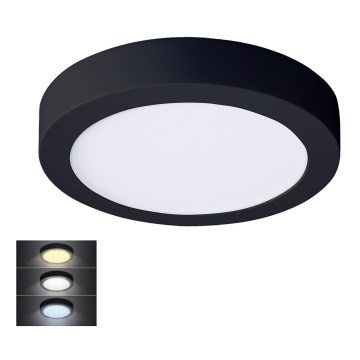 LED Плафониера LED/18W/230V 3000/4000/6000K черен кръгъл