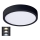 LED Плафониера LED/24W/230V 3000/4000/6000K черен кръгъл