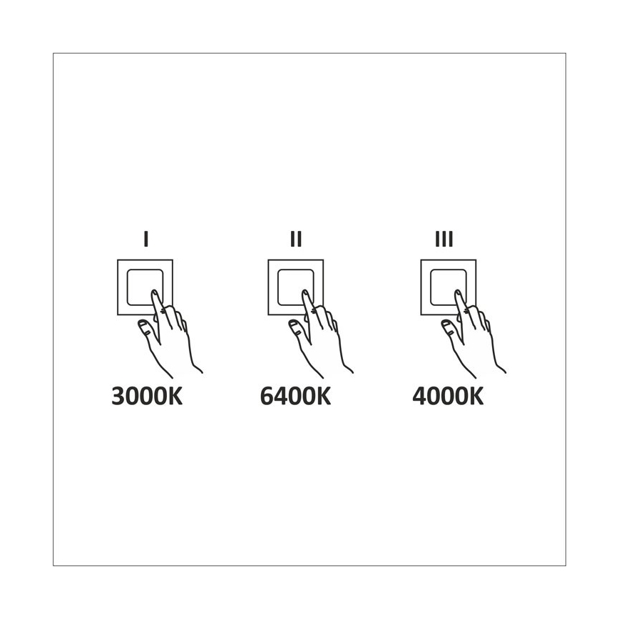 LED Плафониера LED/45W/230V 3000K/4000K/6400K Ø 48 см бял