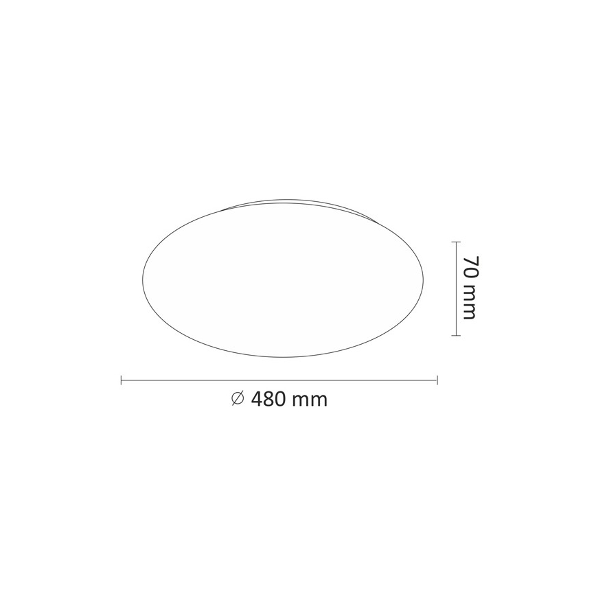 LED Плафониера LED/45W/230V 3000K/4000K/6400K Ø 48 см бял