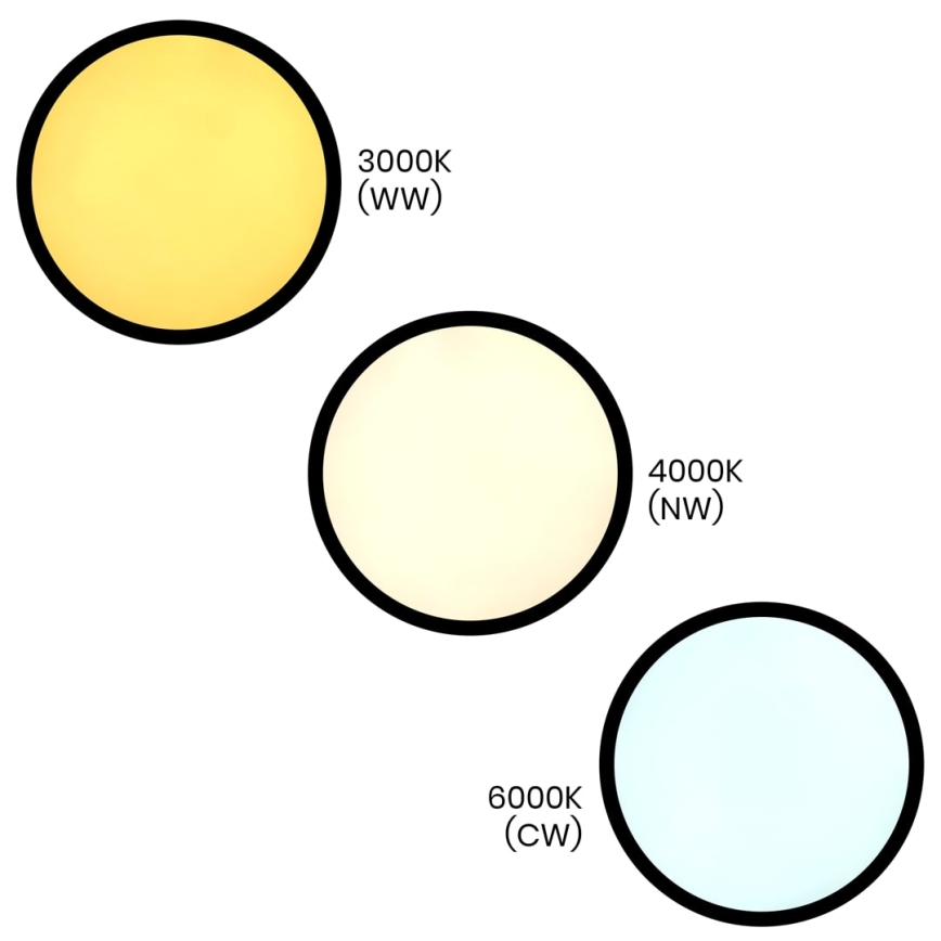 LED Плафониера MAQ LED/40W/230V 3000/4000/6500K IP40 черен