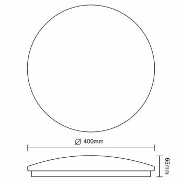 LED Димируем плафон OPAL LED/36W/230V 3000-6500K + дистанционно управление