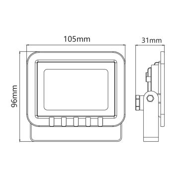 LED Прожектор LED/10W/230V 6500K IP65