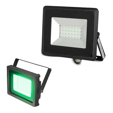 LED Прожектор LED/20W/230V IP65 зелена светлина