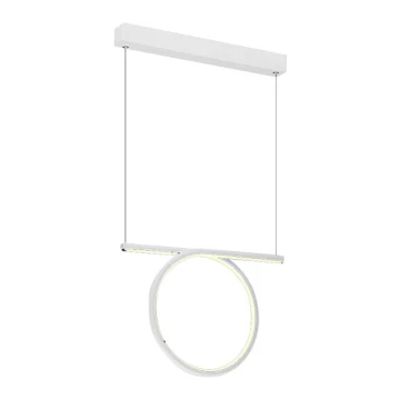 LED Полилей на верижка LOOP LED/20W/230V бяла