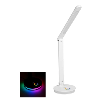 LED RGB Акумулаторен настолна лампа с функция за зареждане LED/12W/5V 2800-6000K бял