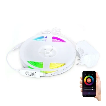 LED RGB Димируема лента LED/24W/230V 5м 3000-6000K Wi-Fi Tuya