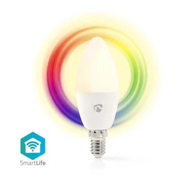 LED RGB Димируема крушка Smartlife E14/4,9W/230V Wi-Fi 2700-6500K