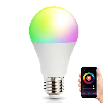 LED RGB Смарт димируема крушка E27/9,5W/230V 2700-6500K Wi-Fi Tuya