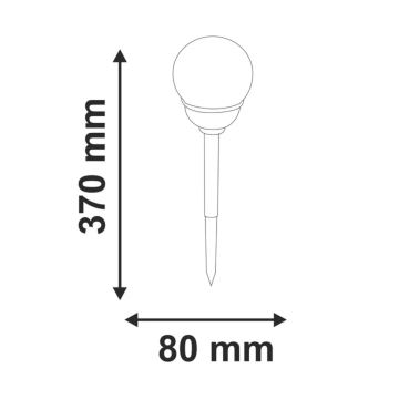 LED RGB Соларна лампа LED/0,04W/1,2V IP44