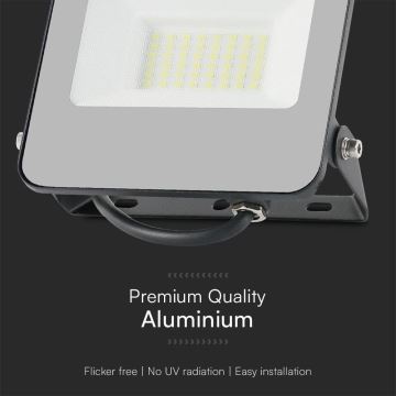 LED RGBW Димируем прожектор LED/30W/230V IP65 сив + дистанционно управление