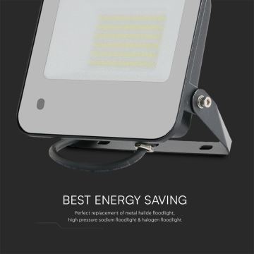 LED RGBW Димируем прожектор LED/50W/230V IP65 сив + дистанционно управление