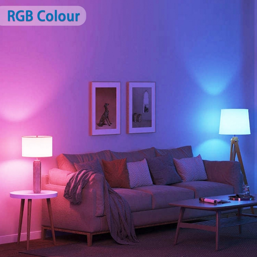 LED RGBW Димируема крушка G45 E27/6,5W/230V 2700-6500K Wi-Fi - Aigostar