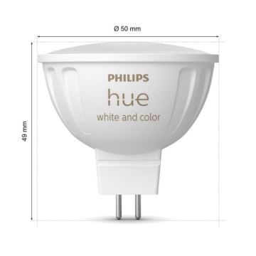 LED RGBW Димируема крушка Philips Hue White And Color Ambiance GU5,3/MR16/6,3W/12V 2000-6500K