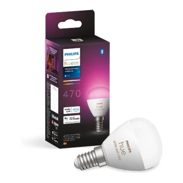 LED RGBW Димируема крушка Philips Hue White And Color Ambiance P45 E14/5,1W/230V 2000-6500K