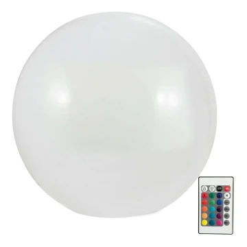 LED RGBW Соларна лампа BALL LED/1,2V Ø 40 см IP65 + дистанционно управление