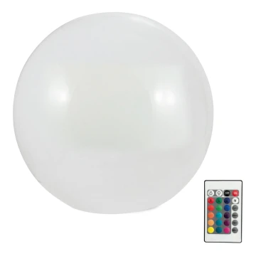 LED RGBW Соларна лампа BALL LED/3,2V Ø 20 cm IP65 + дистанционно управление