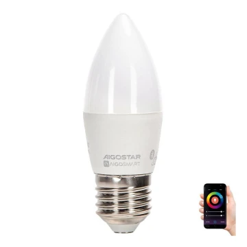 LED RGBW Крушка C37 E27/6,5W/230V 2700-6500K - Aigostar