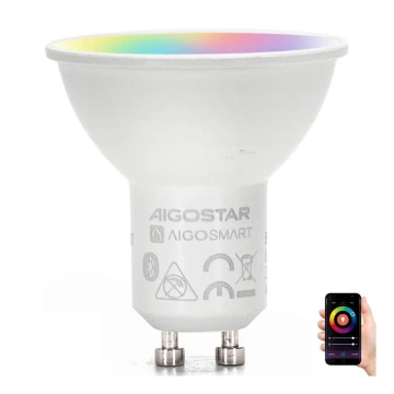 LED RGBW Крушка GU10/4,9W/230V 2700-6500K - Aigostar