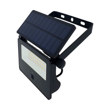 LED Solar екстериорен прожектор със сензор LED/5W/3,7V 4200K IP44